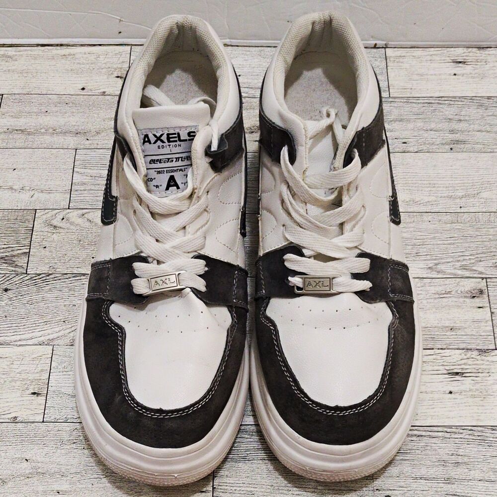 Rare Axels Men's White/Black/Purple Colorblock Sneakers US 10 EU 44 Height Boost